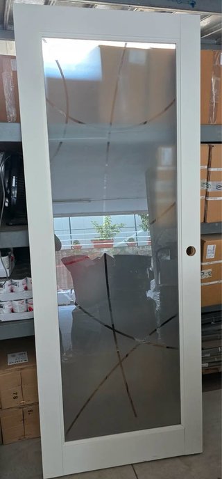Porta interna Legno Bianco Frassinato
