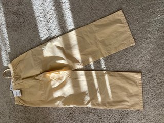 Pantalón ancho beige
