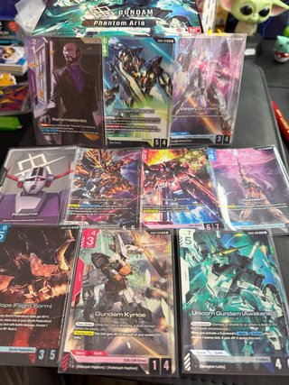 Lote Cartas Gundam Phantom Arla LR, U+, C+