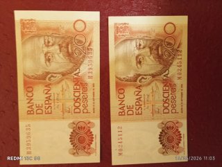 Lote peseta coleccionistas billetes sin circular G