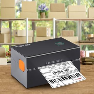 Stampante termica per etichette, 300 DPI per pacchi di spedizione 4x6, Bluetooth e riconoscimento automatico delle etichette, compatibile con Windows/macOS/Linux/Chromebook/Android/iOS, compatibile con...