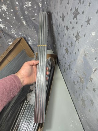 Scaffale a 7 Ripiani Grigio Nuovo