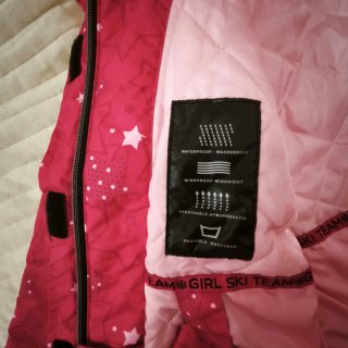 Giacca da sci OVS bambina stelle rosa