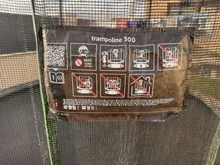 Cama elástica con red de seguridad 3 m diámetro