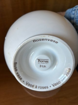 Vaso porta fiori in porcellana bianco