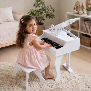 Piano a coda infantile Hape Deluxe bianco