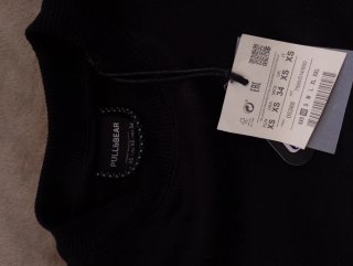 Sudadera Pull&Bear Negra Talla XS niñ@ a estrenar