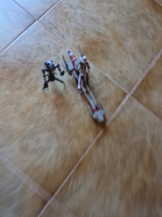 Figuras Star Wars: Droide y Soldado con speeder