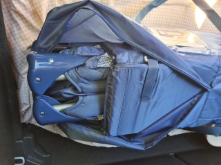 Cuna de viaje azul nueva a estrenar