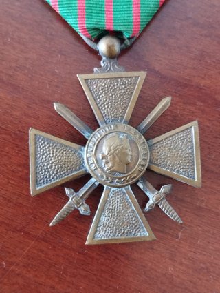Medalha Militar Francesa - Croix de Guerre 1914-19