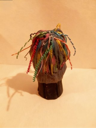 Figura Bruja Avería artesanal retro