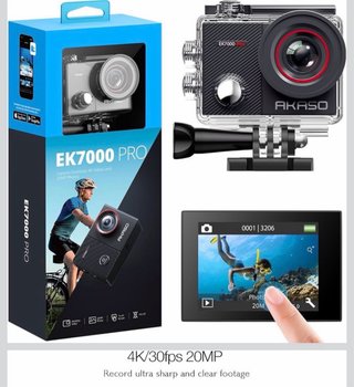 Cámara Akaso EK7000 Pro + funda acuática