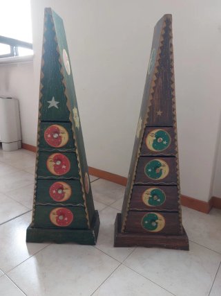 Coppia Piramidi Decorative