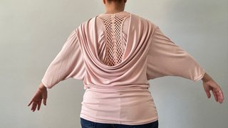 Blusón señora rosa palo talla única