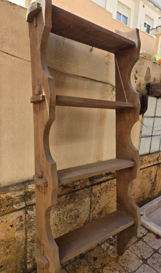 Estantería rústicas de pared de madera - especiero