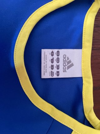 Camiseta Adidas Azul y Amarilla