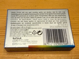 Video Cassette Fuji 8mm MP P5-60 DS S (Unidad)