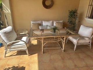 Conjunto Comedor Bambú Auténtico