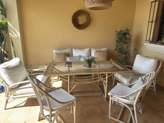 Conjunto Comedor Bambú Auténtico