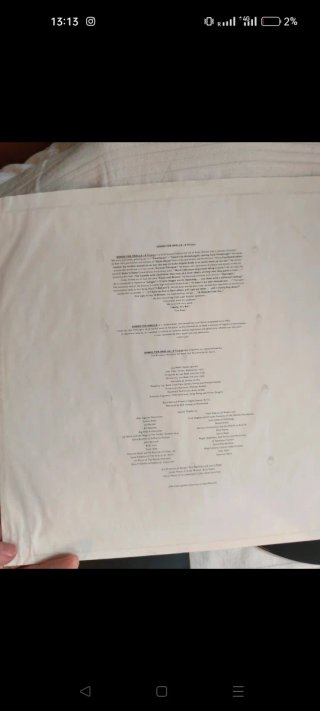 LP Lou Reed John Cale - Songs for Drella 1990