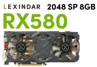 Lexindar RX 580 8GB Tarjeta Gráfica