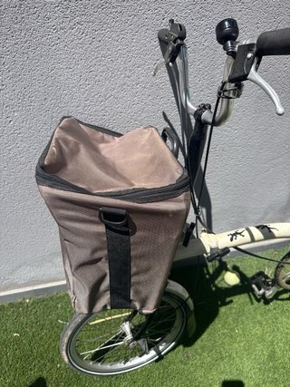 Brompton: Sillín Piel y Bolsa Original