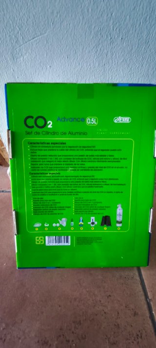 Kit CO2 Acuario Cilindro Aluminio 0.5L