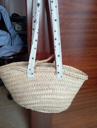 Cesta mimbre niña estrella