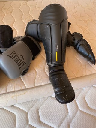 Guantes de Boxeo Everlast Powerlock Grises