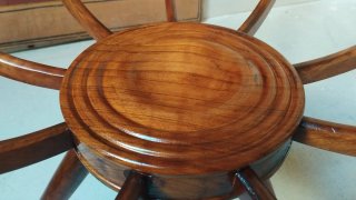 Tavolino Spider Anni '50 Vetro Legno