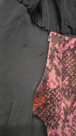 Vestido Zara tacto seda cruzado M/L