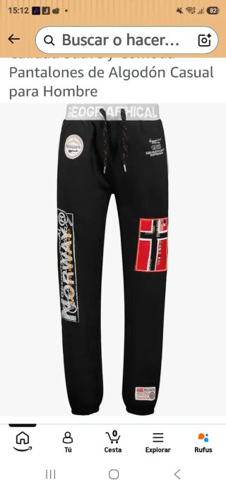 Chaqueta Geographical Norway Negra Talla L
