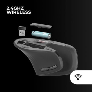Mars Gaming ratón inalámbrico ergonómico precisión