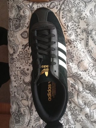 Adidas Samba 62 Super Talla 44 Negro/Dorado