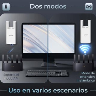 Tenda repetidor WiFi doble banda cobertura