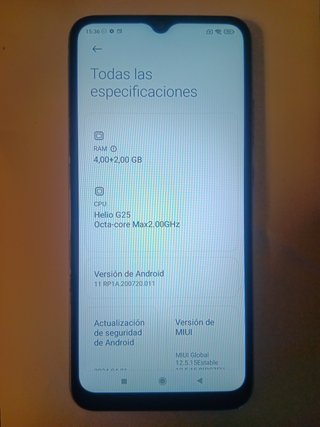 XIAOMI REDMI 10A (Reacondicionado) 4+2gb RAM 128GB