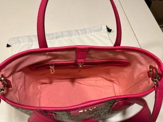 Bolso Tote Tous Gris y Fucsia