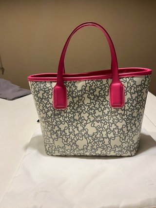 Bolso Tote Tous Gris y Fucsia