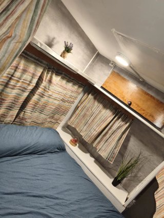 Caravana fija en Camping Riera de Merlès