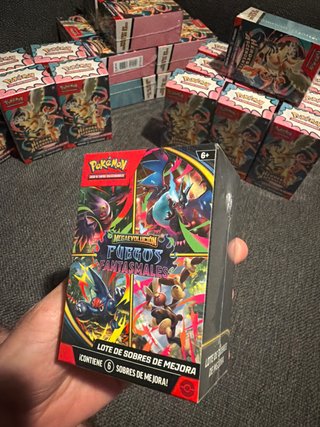 Lote 6 Sobres Pokémon Fuegos Fantasmales