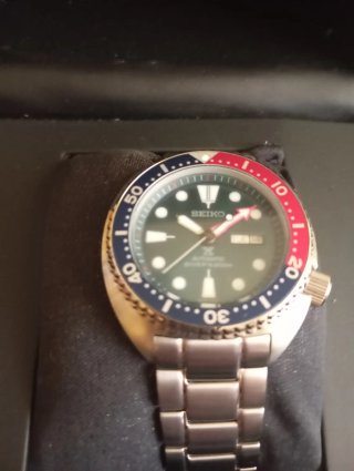 Orologio Seiko Subacqueo Blu/Rosso