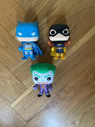 Lote Funko Pop Batman, Joker y Batgirl