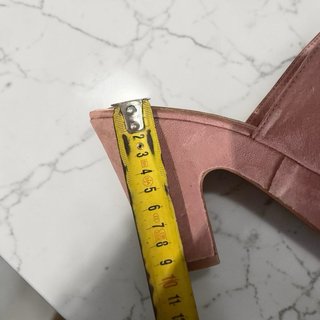 Sandalias tacón ancho y plataforma rosa T39