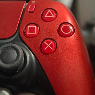 Mando PS5 Rojo con Joysticks Magnéticos