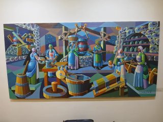 Mural Sergio Vazquez Santiago. Pintor gallego.