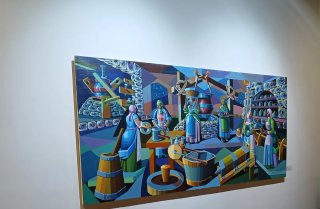 Mural Sergio Vazquez Santiago. Pintor gallego.