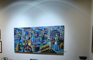 Mural Sergio Vazquez Santiago. Pintor gallego.