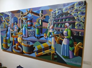 Mural Sergio Vazquez Santiago. Pintor gallego.