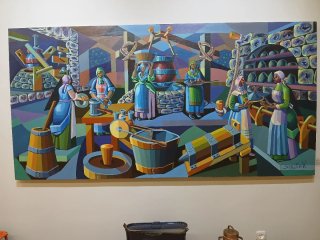 Mural Sergio Vazquez Santiago. Pintor gallego.