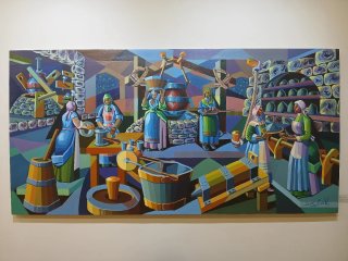 Mural Sergio Vazquez Santiago. Pintor gallego.